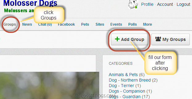 How to add a group